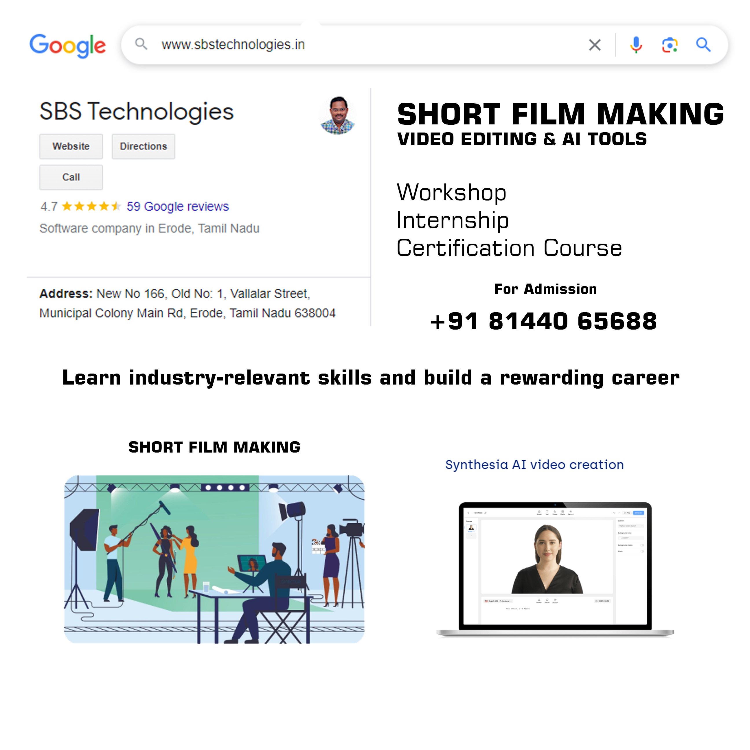 Short Film Making, Video Editing & AI Tools